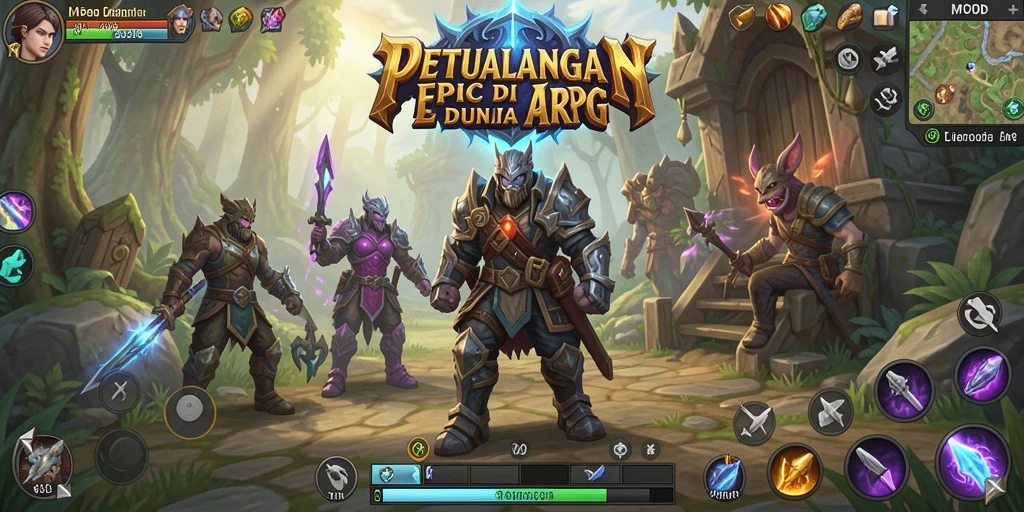 Tampilan gameplay MPOID yang penuh aksi dan petualangan seru.