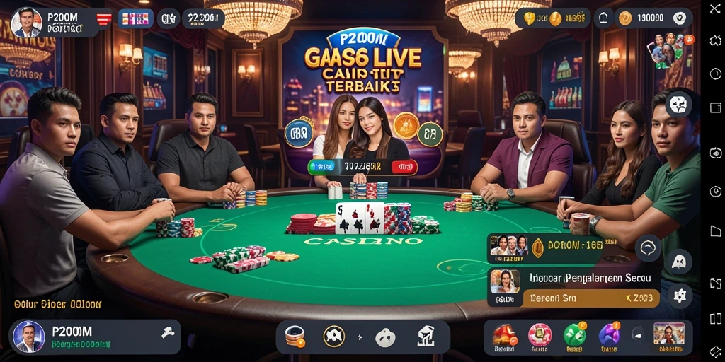 Tampilan gameplay langsung dari P200M yang mendebarkan.